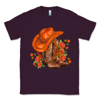 Plum orange  cowgirl  and roses Classic Tee - AdoDesignShop
