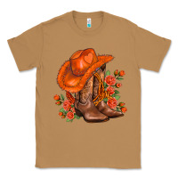 Toasted Coconut orange  cowgirl  and roses Classic Tee - AdoDesignShop
