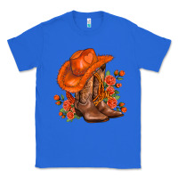 True Royal orange  cowgirl  and roses Classic Tee - AdoDesignShop