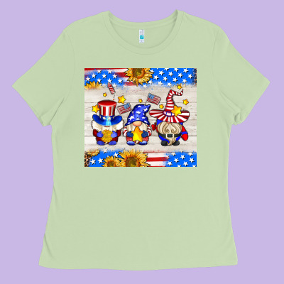 American Gnomes Ladies Tee Designed By Adodesignshop