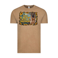 Vintage Coffee life is better with a shepperd Vintage Tee - RanaPortraitStore