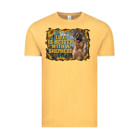 Vintage Mustard life is better with a shepperd Vintage Tee - RanaPortraitStore