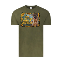 Vintage Olive life is better with a shepperd Vintage Tee - RanaPortraitStore