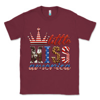 Burgundy little miss america Classic Tee - HRA Design Shop