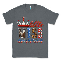 Charcoal Heather little miss america Classic Tee - HRA Design Shop