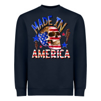 Navy made in america Heavyweight Sweatshirt - texasbilliewilder