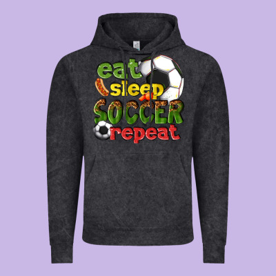 Eat Sleep Soccer Repeat Vintage Hoodie Designed By Texasbilliewilder