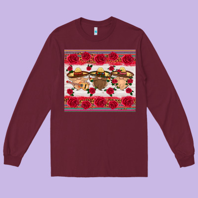 Mexico Gnomes Long Sleeve Tee Designed By Hra Design Shop
