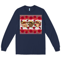Navy mexico gnomes Long Sleeve Tee - HRA Design Shop