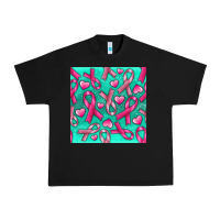 Black Cancer Ribbon with Heart Urban Heavy Tee - texasbilliewilder