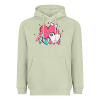Matcha nurse hearts Heavyweight Hoodie - MaliasSmallBusiness