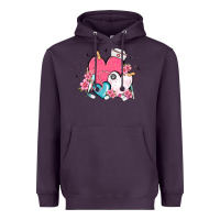 Plum nurse hearts Heavyweight Hoodie - MaliasSmallBusiness