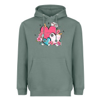 Sage nurse hearts Heavyweight Hoodie - MaliasSmallBusiness