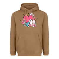 Toasted Coconut nurse hearts Heavyweight Hoodie - MaliasSmallBusiness