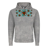 Cloud Rock cowhide leopard sunflower gemstone Vintage Hoodie - JahusDesignShop