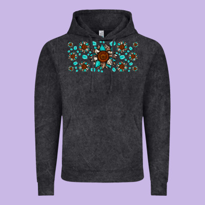 Cowhide Leopard Sunflower Gemstone Vintage Hoodie Designed By Jahusdesignshop