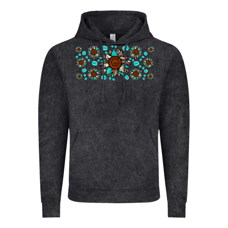 Cowhide Leopard Sunflower Gemstone Vintage Hoodie by JahusDesignShop | Teevron