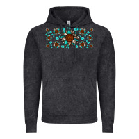 Vintage Black cowhide leopard sunflower gemstone Vintage Hoodie - JahusDesignShop