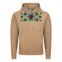 Vintage Coffee cowhide leopard sunflower gemstone Vintage Hoodie - JahusDesignShop