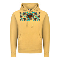 Vintage Mustard cowhide leopard sunflower gemstone Vintage Hoodie - JahusDesignShop