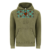 Vintage Olive cowhide leopard sunflower gemstone Vintage Hoodie - JahusDesignShop