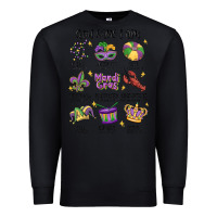 Black god says i am mardi gras Premium Sweatshirt - MaliasSmallBusiness