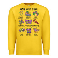 Lemon god says i am mardi gras Premium Sweatshirt - MaliasSmallBusiness
