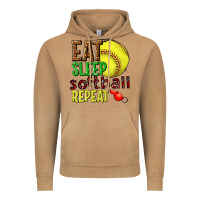 Eat Sleep Softball Repeat Vintage Hoodie | Teevron
