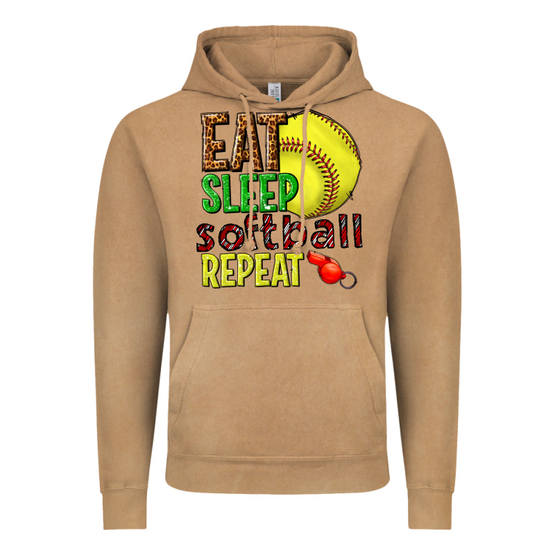 Eat Sleep Softball Repeat Vintage Hoodie by texasbilliewilder | Teevron