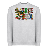 Heather Grey tree rex coffee drink Heavyweight Sweatshirt - Zillion Design Studio