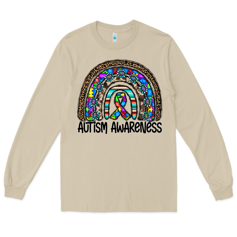 Autism Awareness Long Sleeve Tee by CowhideDigitalArt | Teevron