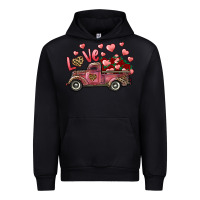 Black love truck with roses and leopard Urban Hoodie - RanaPortraitStore