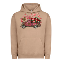 Pigment Burro love truck with roses and leopard Urban Hoodie - RanaPortraitStore