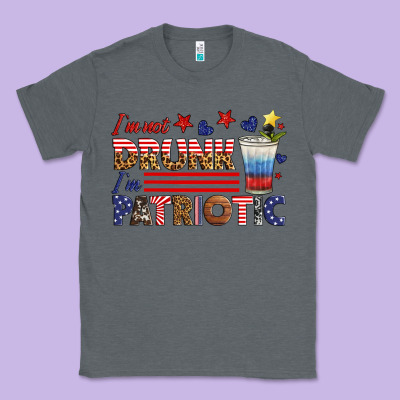 I'm Not Drunk I'm Patriotic Classic Tee Designed By Hra Design Shop