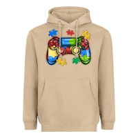 Mushroom autism awareness video game controller Heavyweight Hoodie - MaliasSmallBusiness