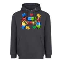 Smoke autism awareness video game controller Heavyweight Hoodie - MaliasSmallBusiness