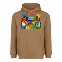 Toasted Coconut autism awareness video game controller Heavyweight Hoodie - MaliasSmallBusiness