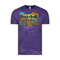 Cloud Purple basketball nana with leopard Vintage Tee - Zillion Design Studio