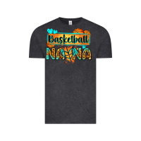 Vintage Black basketball nana with leopard Vintage Tee - Zillion Design Studio