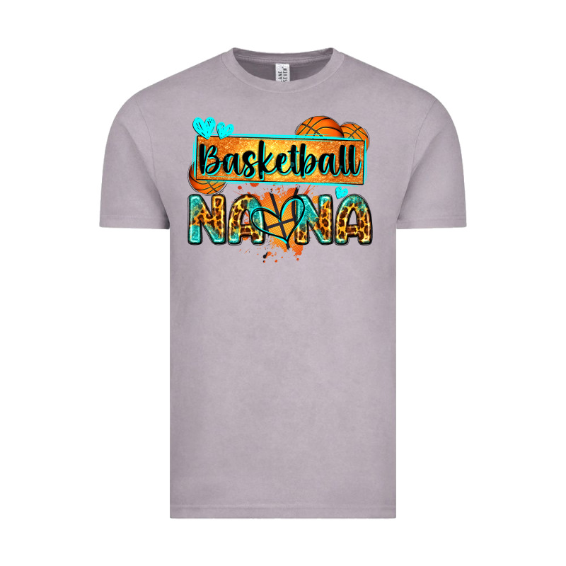 Basketball Nana With Leopard Vintage Tee by Zillion Design Studio | Teevron