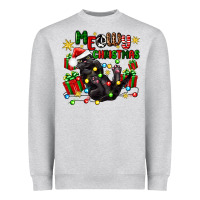 Heather Grey meowy christmas Heavyweight Sweatshirt - Zillion Design Studio
