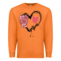 Carrot mimi flower heart Premium Sweatshirt - MaliasSmallBusiness
