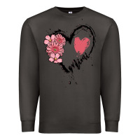 Smoke mimi flower heart Premium Sweatshirt - MaliasSmallBusiness