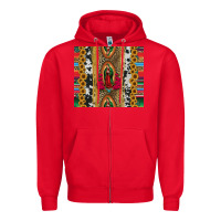 Red lady of Guadalupe Zipper Hoodie - Jasminsmagicworld