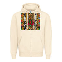 Sandshell lady of Guadalupe Zipper Hoodie - Jasminsmagicworld