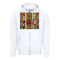 White lady of Guadalupe Zipper Hoodie - Jasminsmagicworld