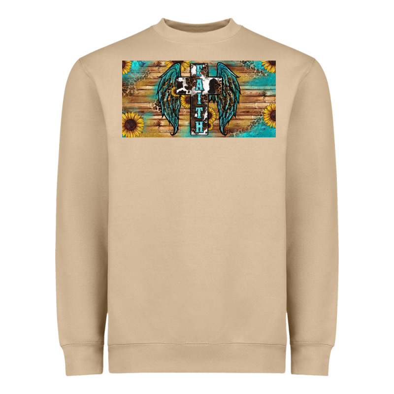 Wings Cross Faith Heavyweight Sweatshirt by RanaPortraitStore | Teevron