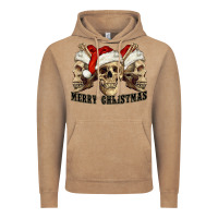Vintage Coffee Merry Christmas Skulls Vintage Hoodie - RanaPortraitStore