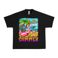 Black hello summer skeleton Urban Heavy Tee - Zillion Design Studio