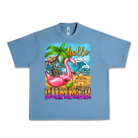 Pebble Blue hello summer skeleton Urban Heavy Tee - Zillion Design Studio